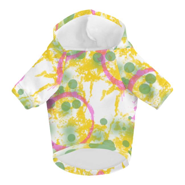 Preview: Hunde-Hoodie, Hundemotiv Tyson – bunte Popart, gemütlich, waschbar, Polyster